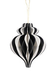 Christmas - Monochrome Paper Finial 15cm