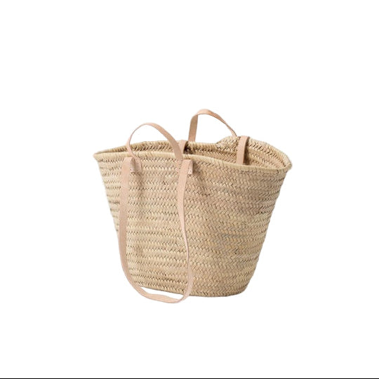 Moroccan Basket w/Long Handles