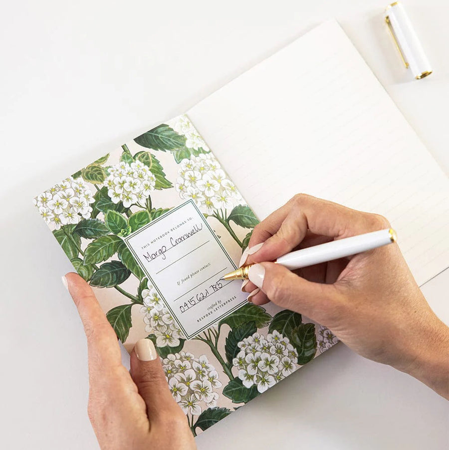 Pocket Notebook (Lined) - Hydrangea