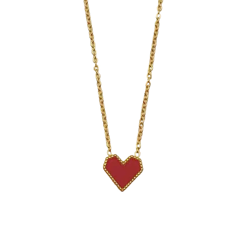 Necklace - Heart of Gold | Stainless Steel