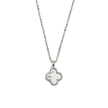 Stainless Steel Necklace - Little  Lucky with Mother of Pearl