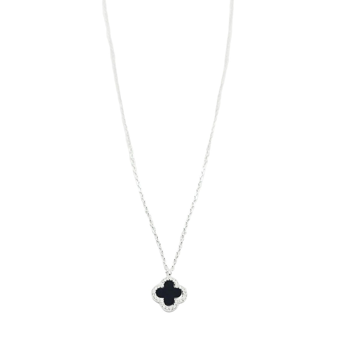 Lucky Black Necklace - Sterling Silver
