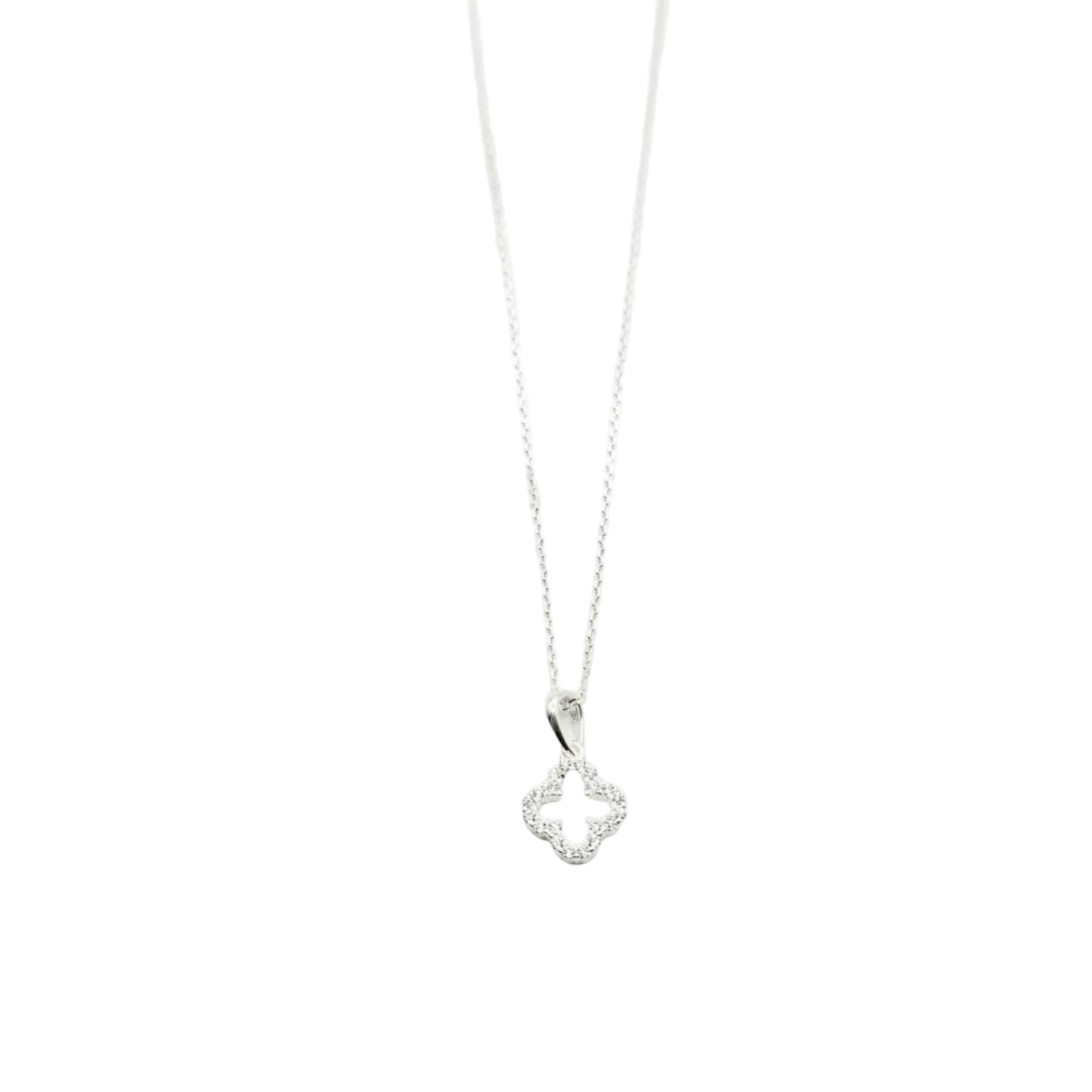 Lucky White Crystal Necklace