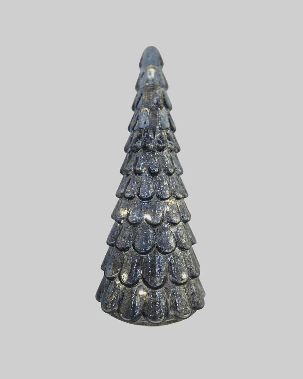 Frost Drop Glass Tree - Blue