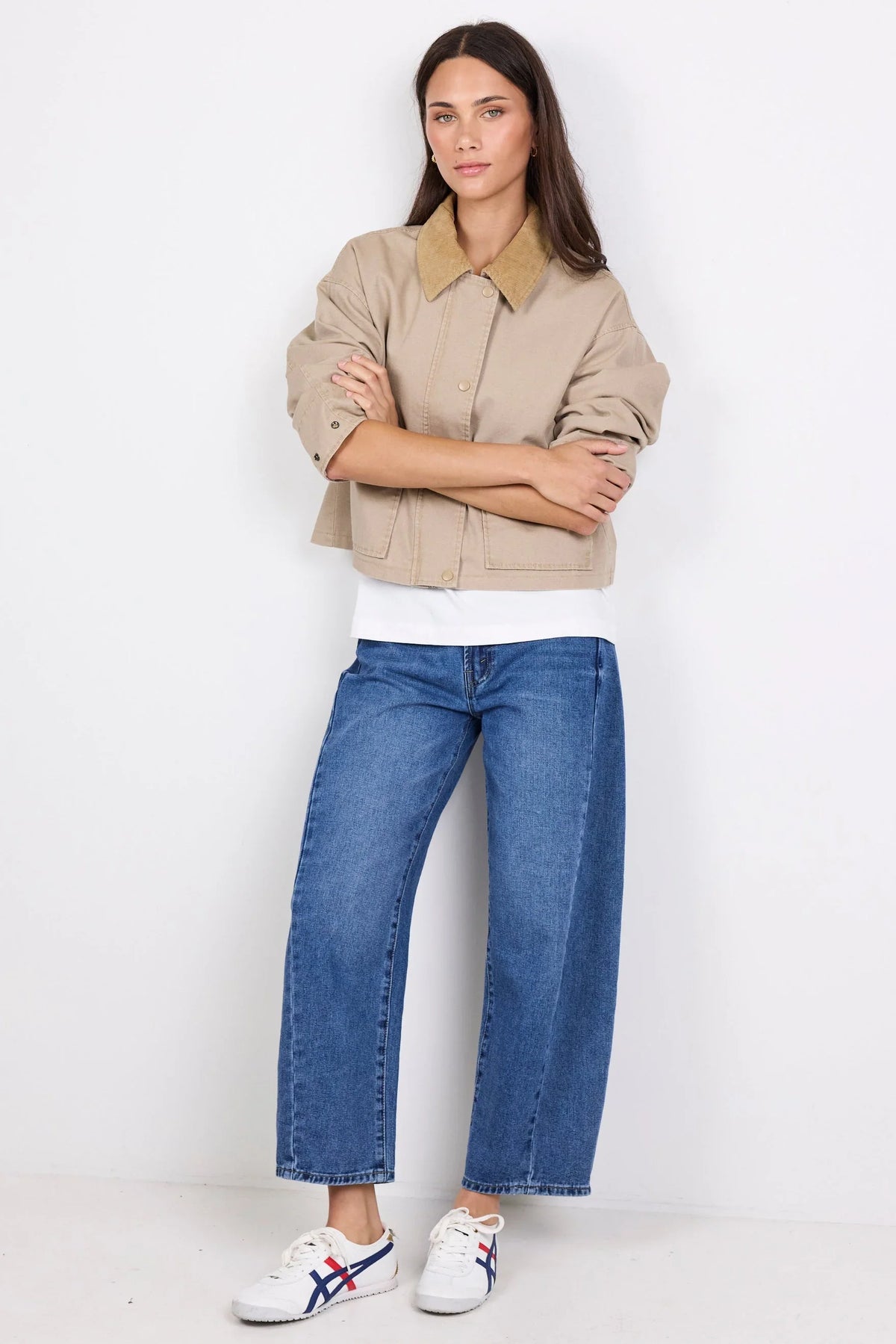 Newcomer Barn Cord Collar Jacket - Taupe
