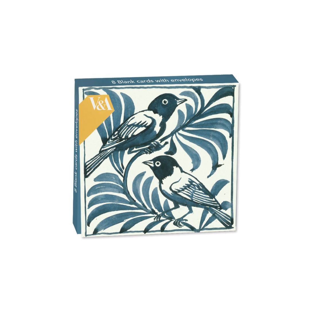 Mini Notecards - Weaver Birds In Foliage (8 Pkt )