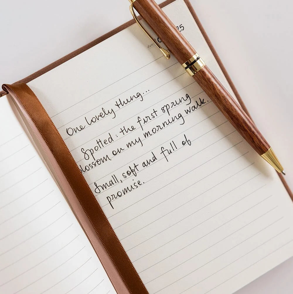 Linen Bound Pocket Journal | Mocha