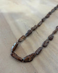 Biwa Bronze Pearl Necklace