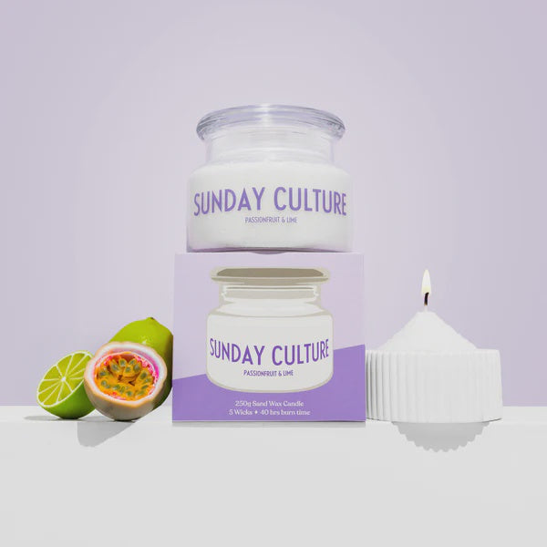 Sunday Culture Passionfruit lime candle