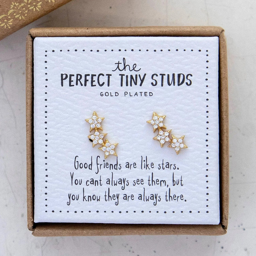 Perfect Tiny Studs - 3 Stars