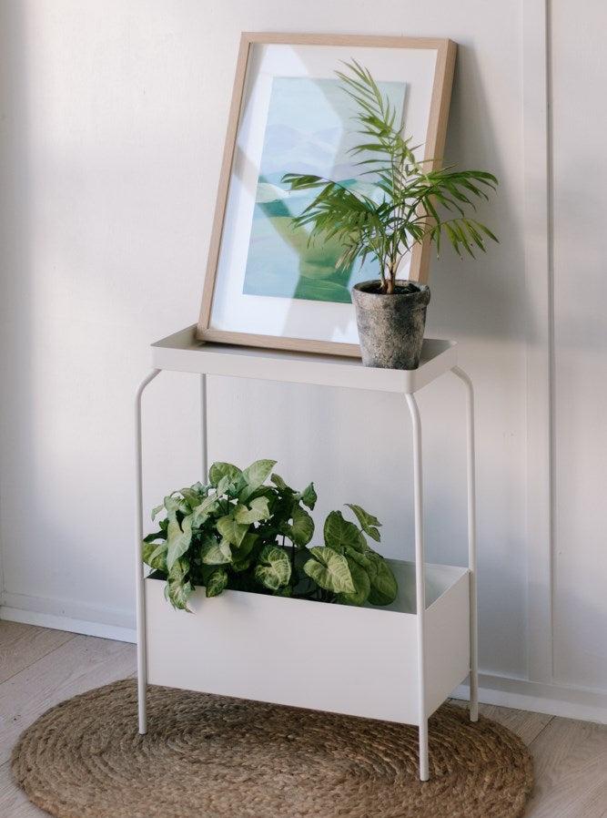 Metal Planter Stand - White