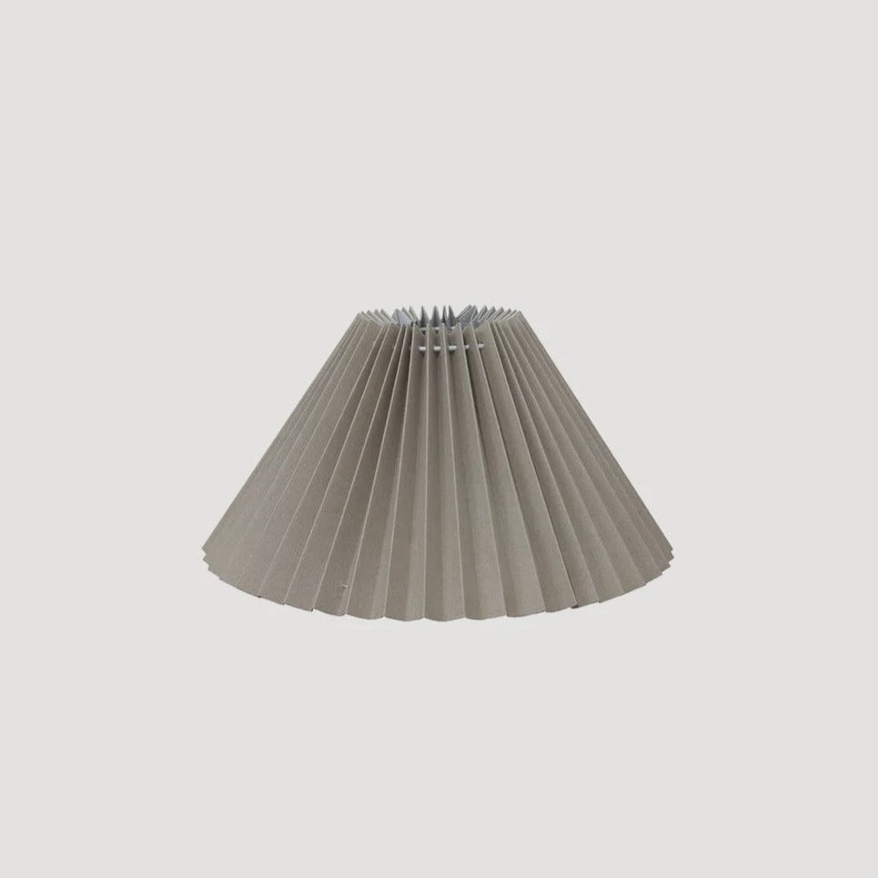 Pleated Linen Shade - 26cmD | Taupe