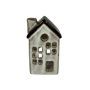 Porcelain Tealight House - Natural | 10cm