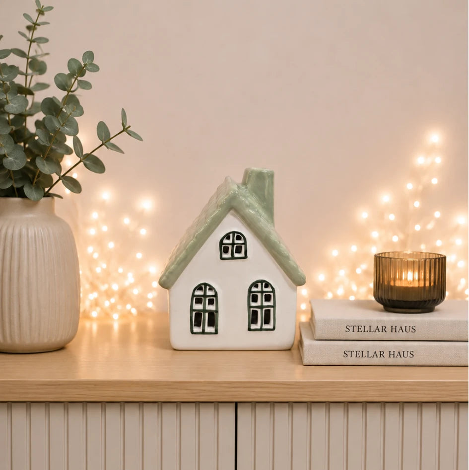 Porcelain Tealight House - Primrose