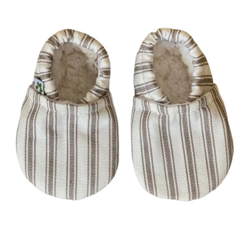 Baby Booties - Stone Ticking