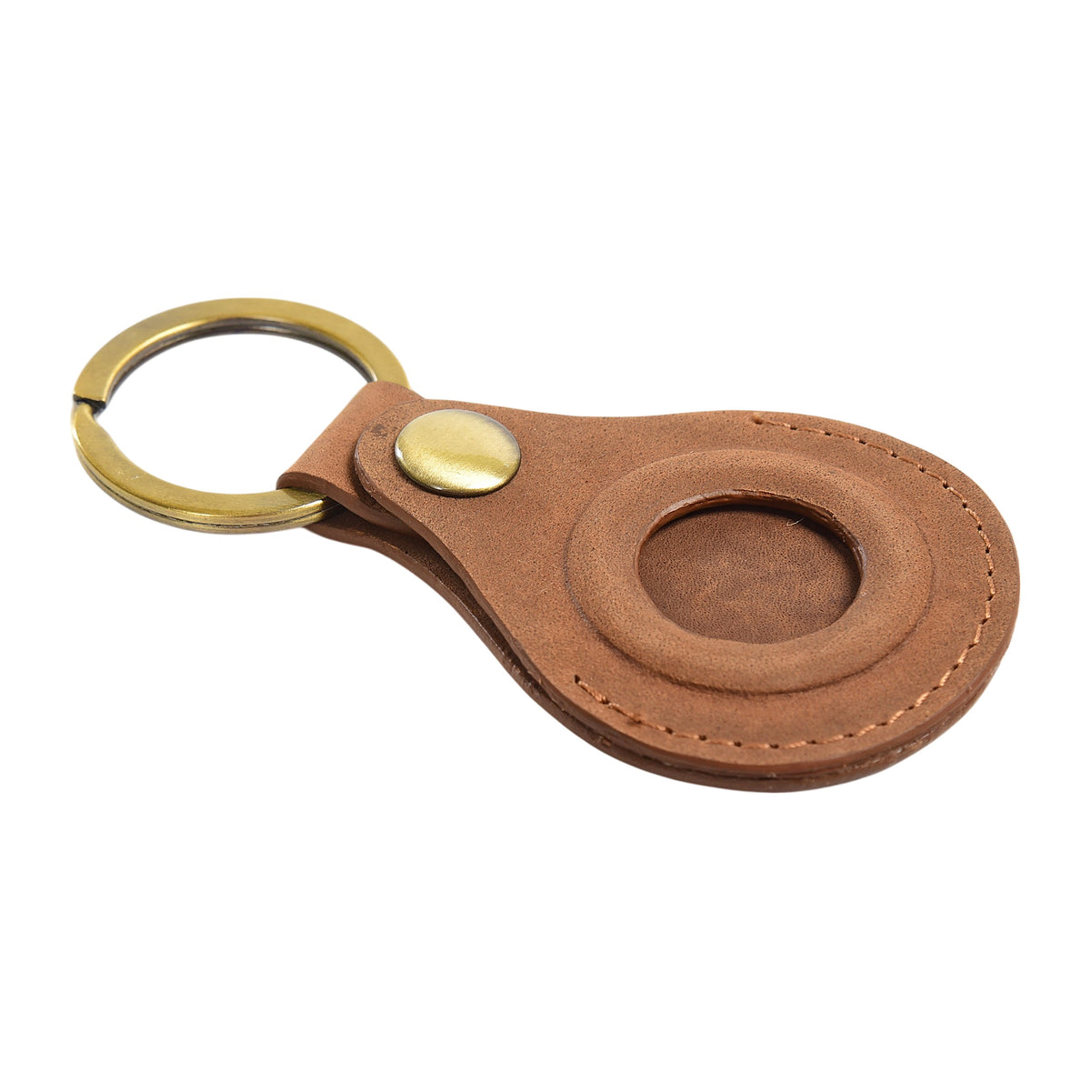 Leather Airtag Key Ring