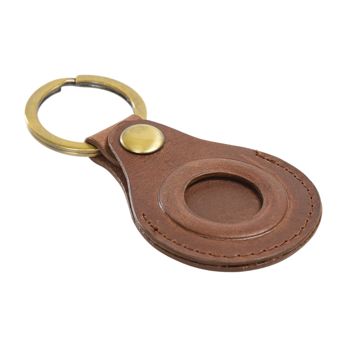 Leather Airtag Key Ring