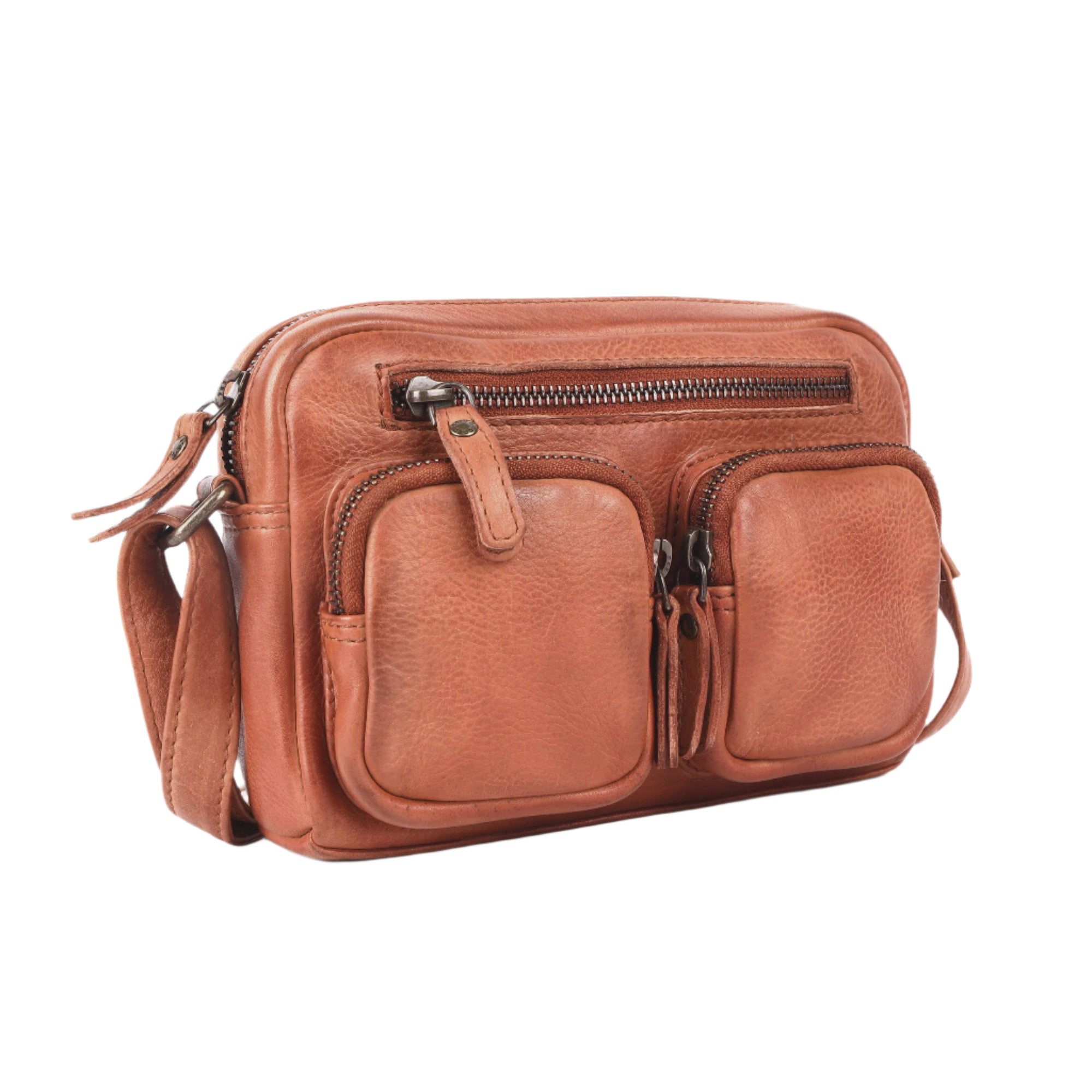 Leather Bag - Burnie | Cognac