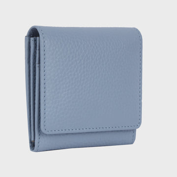Leather Wallet Small - Leonora | Powder Blue