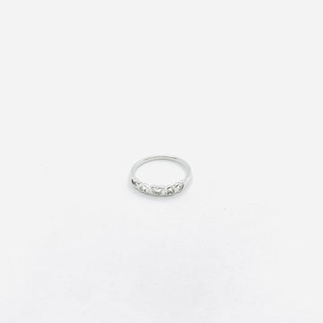 Sterling Silver Ring - Heart Band