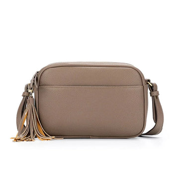 Raven Crossbody Bag - Dark Taupe by black caviar