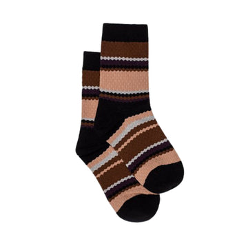 Sock - Retro Stripe | Black by antler