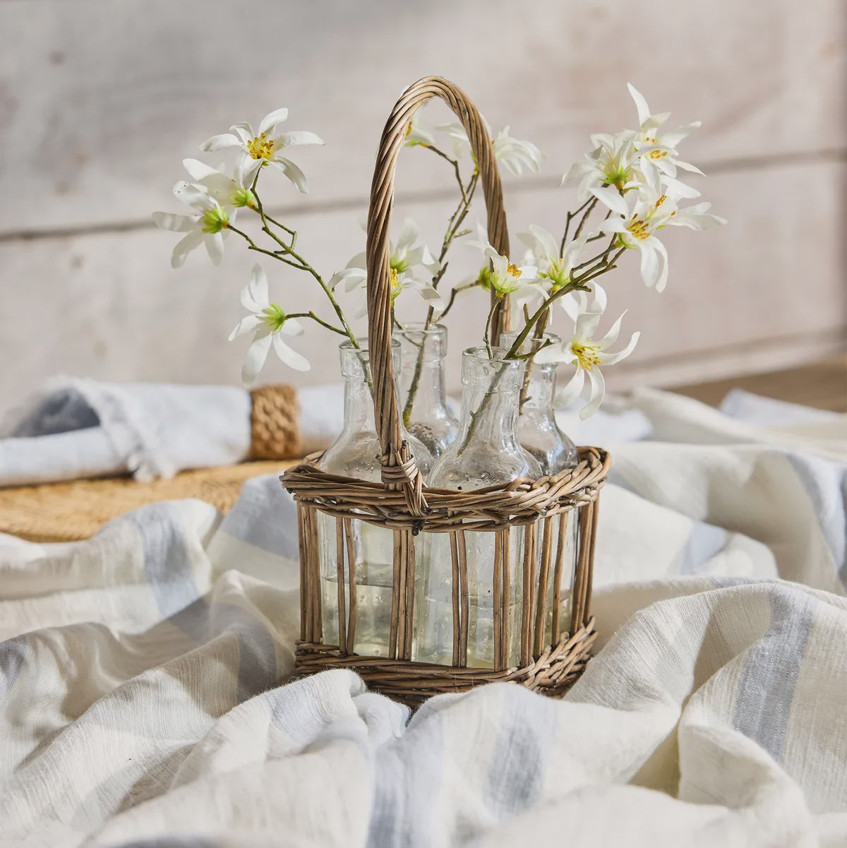 French Country Riviera 4 Glass Bottle Holder