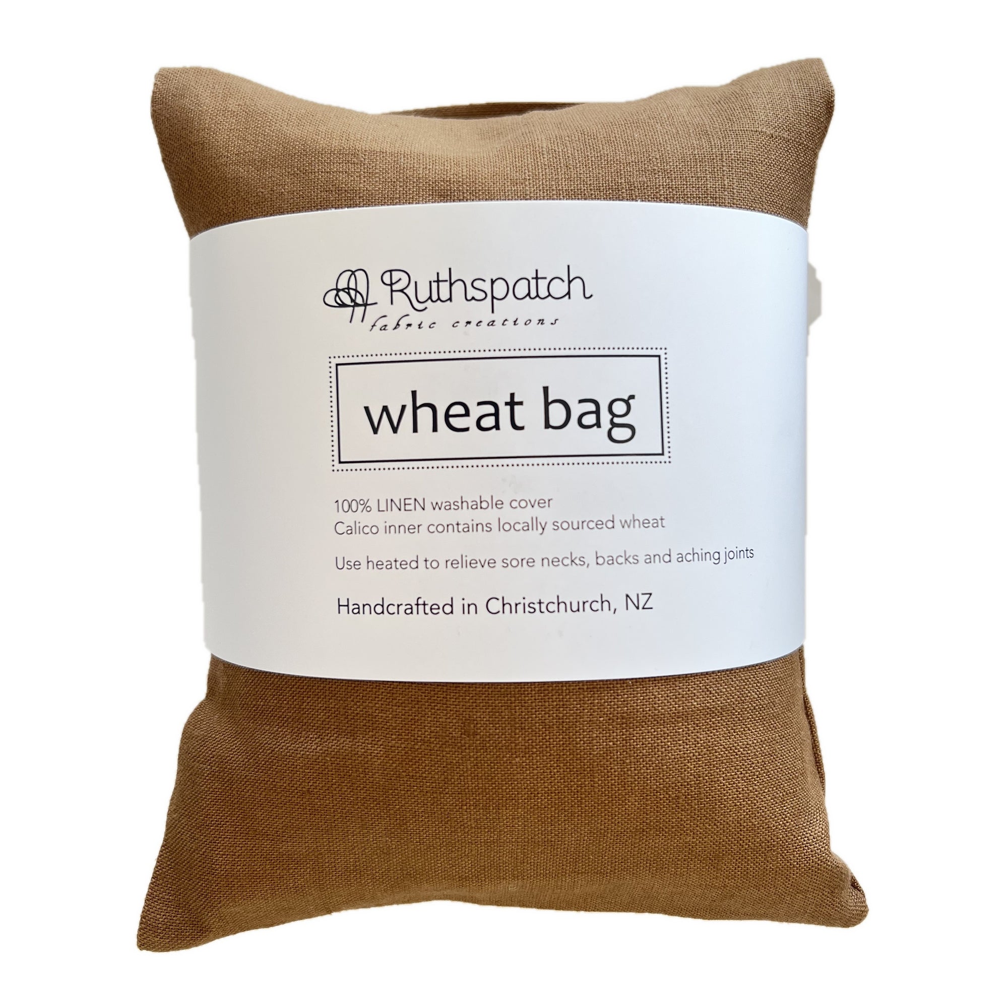 Ruthspatch Linen Wheat Bag - Cinnamon