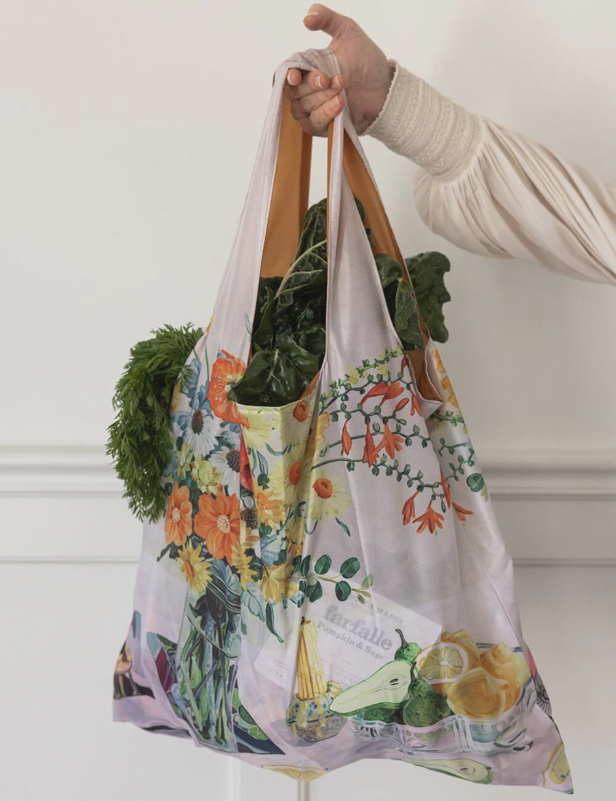 EARLY FEBRUARY BOUQUET - REUSABLE LARGE SHOPPING BAG