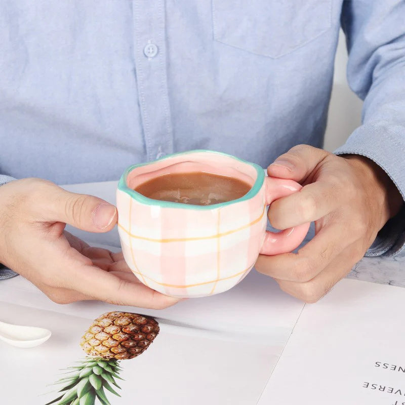 Cup - Alice | Pink Check