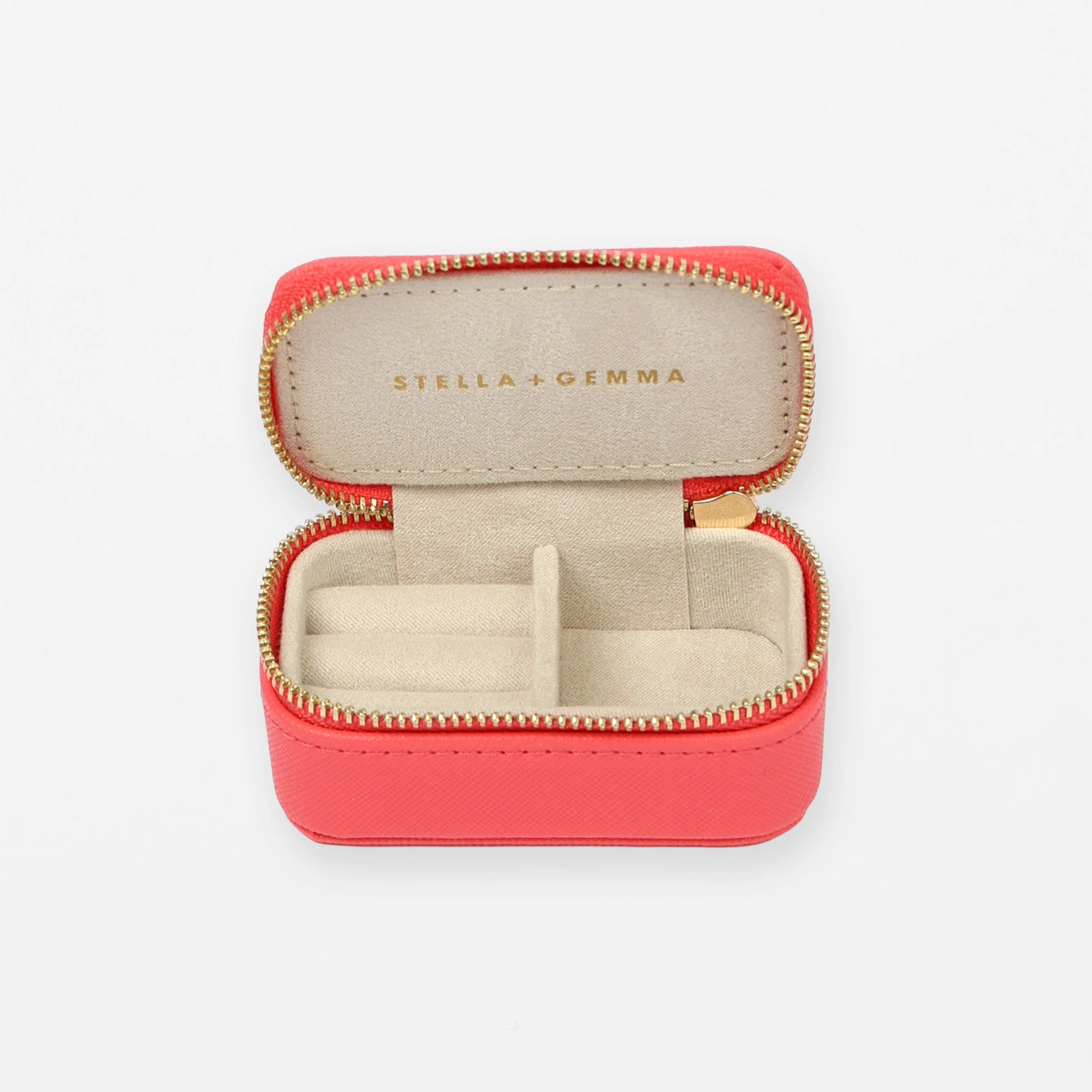 S+G Jewellery Case - Small Rectangular | Neon Pink