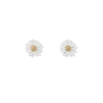 S+G Earrings - Daisy | White
