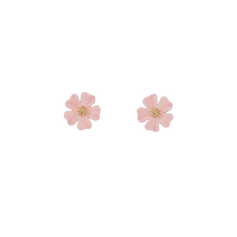 Petal Stud Earrings - Light Pink