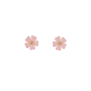Petal Stud Earrings - Light Pink