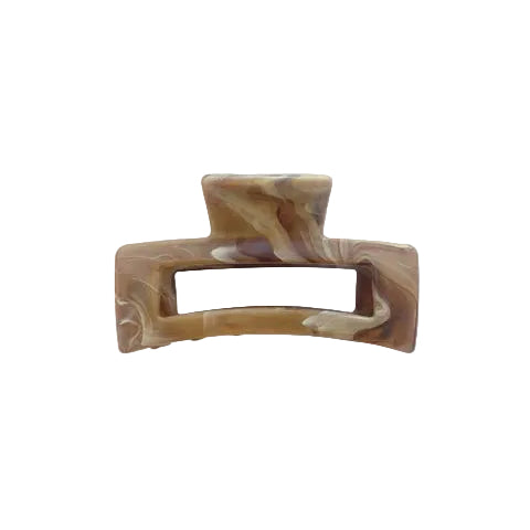 Claw Clip - Marbled Caramel