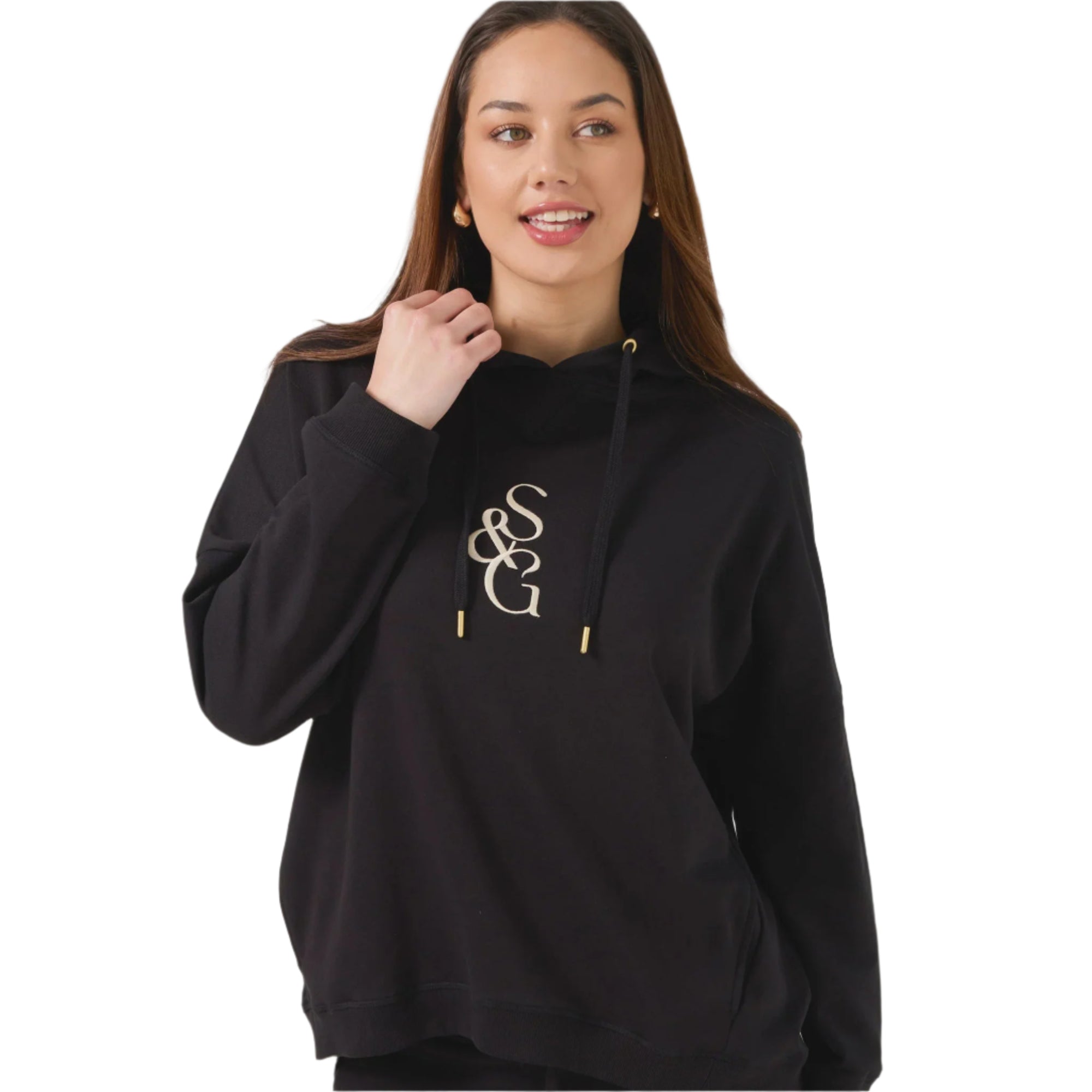 Stella + Gemma Essential Hoodie - Black S+G Logo