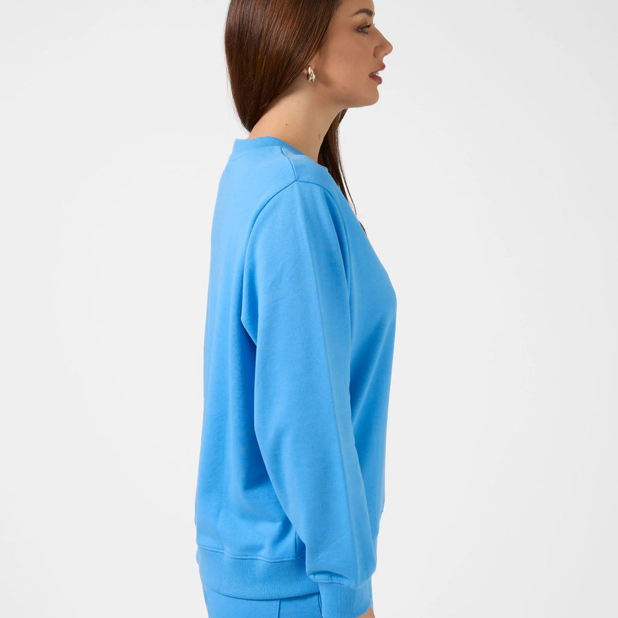 SGSW8274-5 azure sweater logo