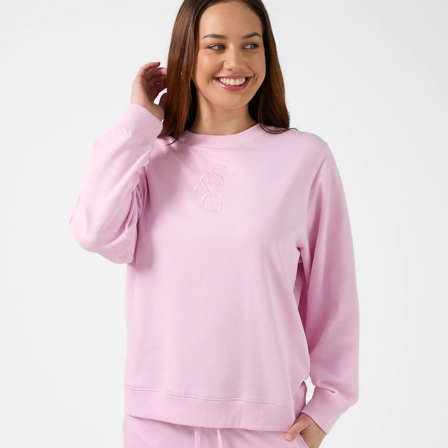 Stella + Gemma Essential Sweater - Candyfloss S+G Logo