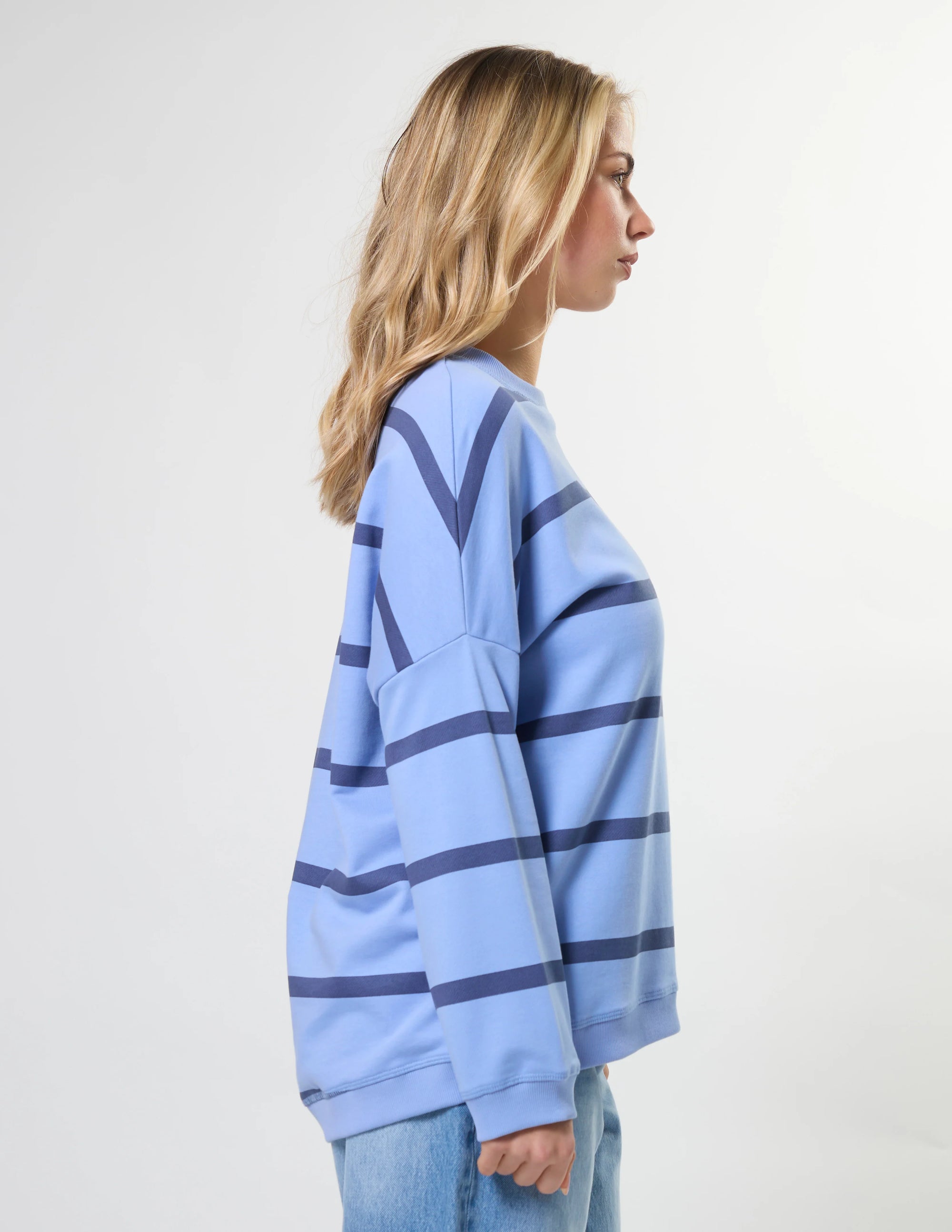 Newport Relaxed Crew Sweat - Cornflower