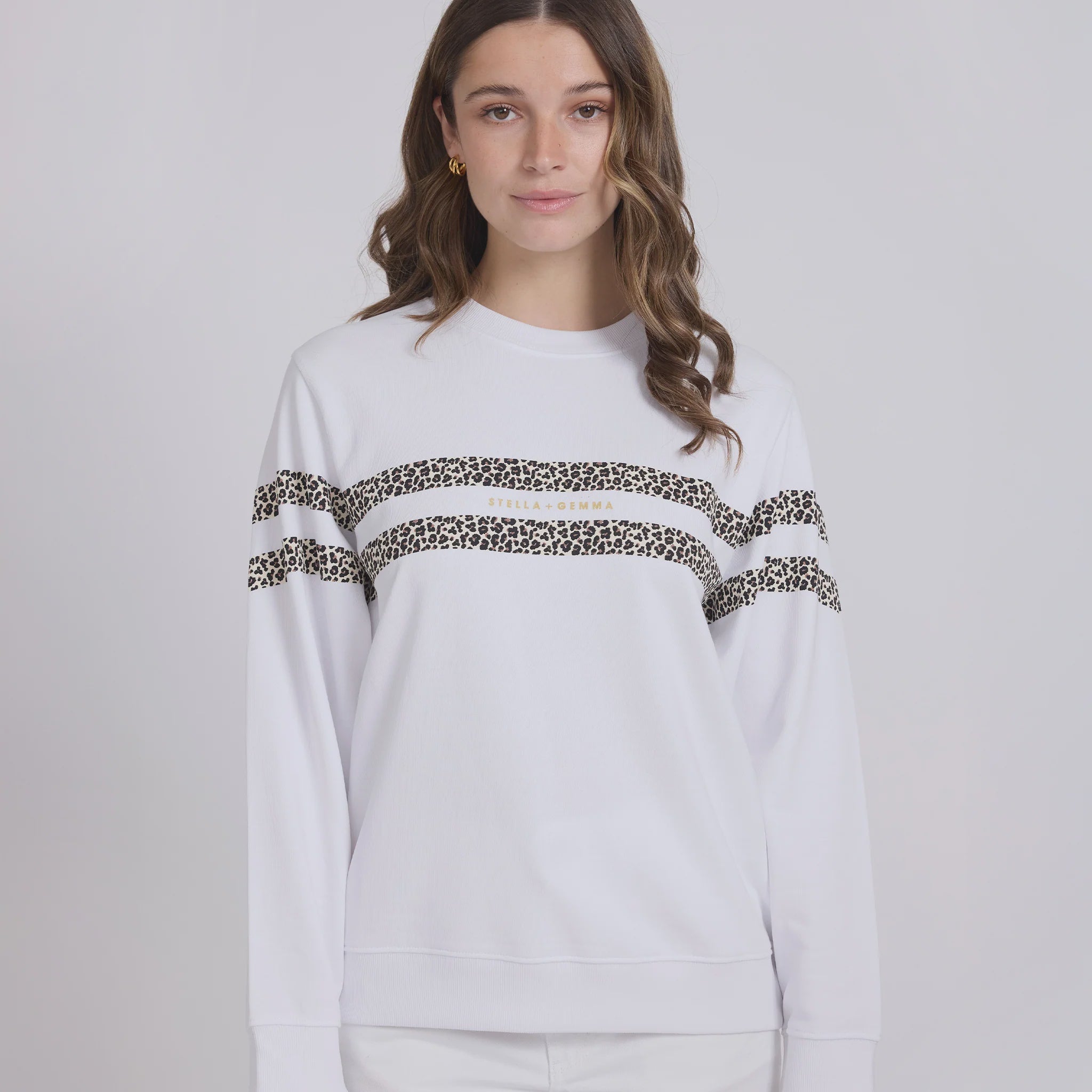 Stella and Gemma Essential Sweater -  True Icon | White