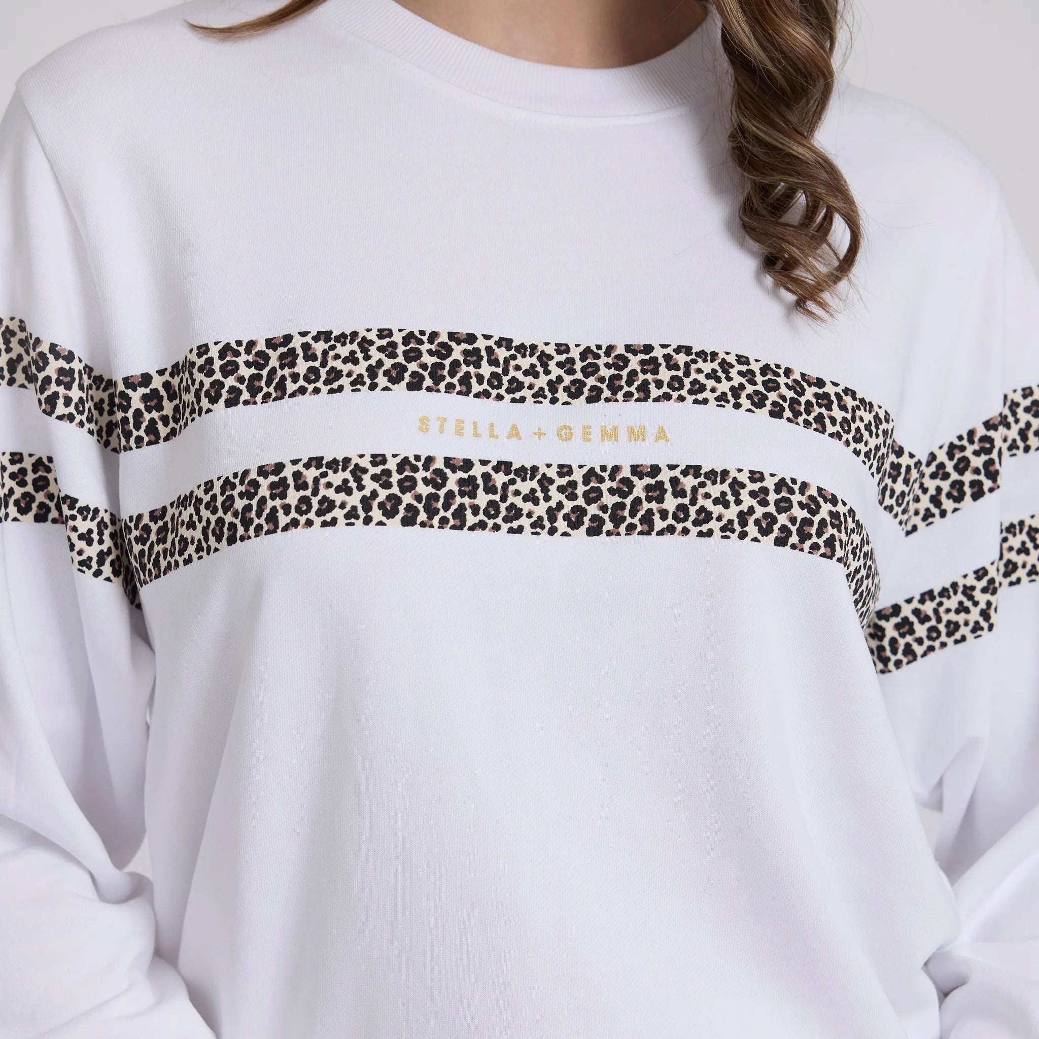 Stella and Gemma Essential Sweater -  True Icon | White