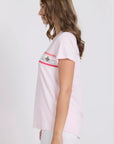 CLASSIC TEE ICON STRIPE - BALLET