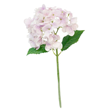 Faux Flowers Real Touch Hydrangea - White Purple