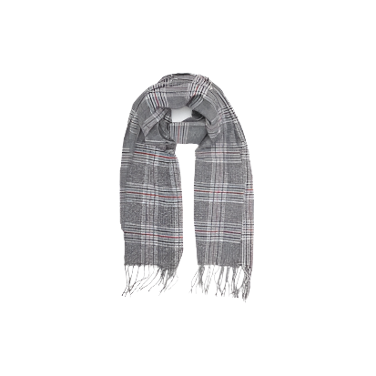 Glen Check Scarf - Grey Ember