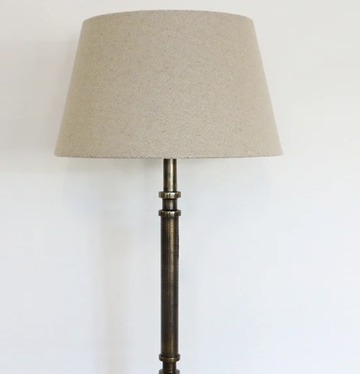 Tapered Drum Lampshade - Raw Linen 31cm