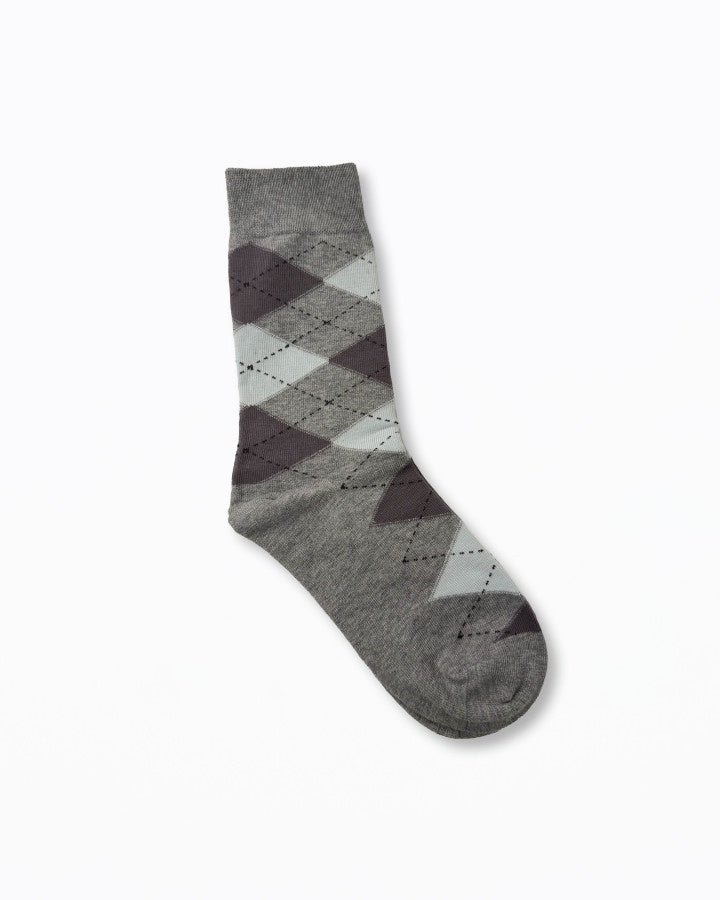 Sock Jacquard - Grey / Blue / Charcoal