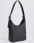 Soho Black Leather Large Bucket Bag