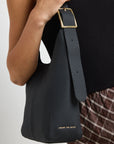 Soho Black Leather Large Bucket Bag