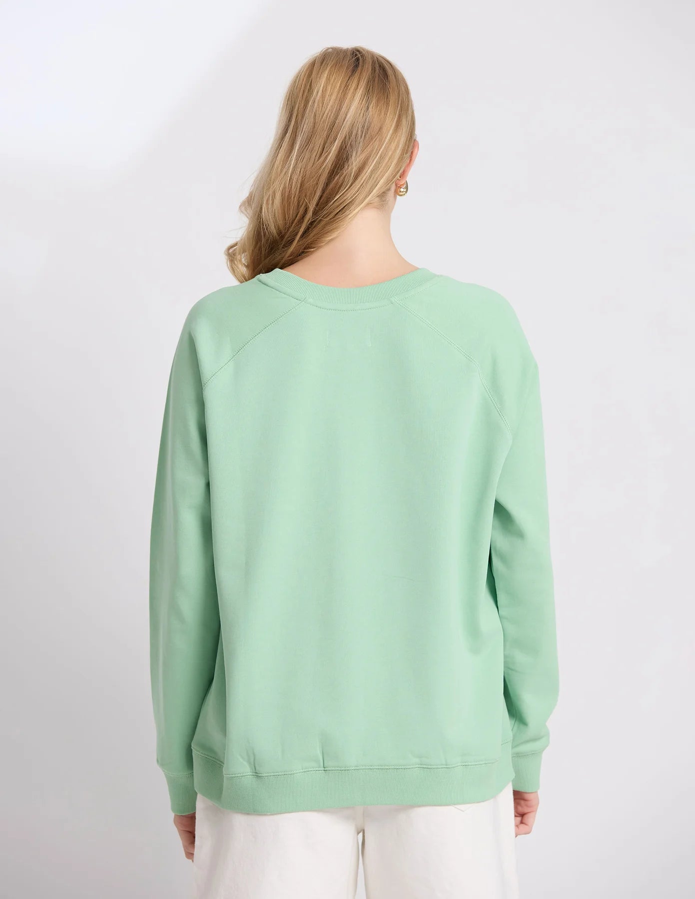 Stella + Gemma Classic Embroidered Sweater - Snifter Green