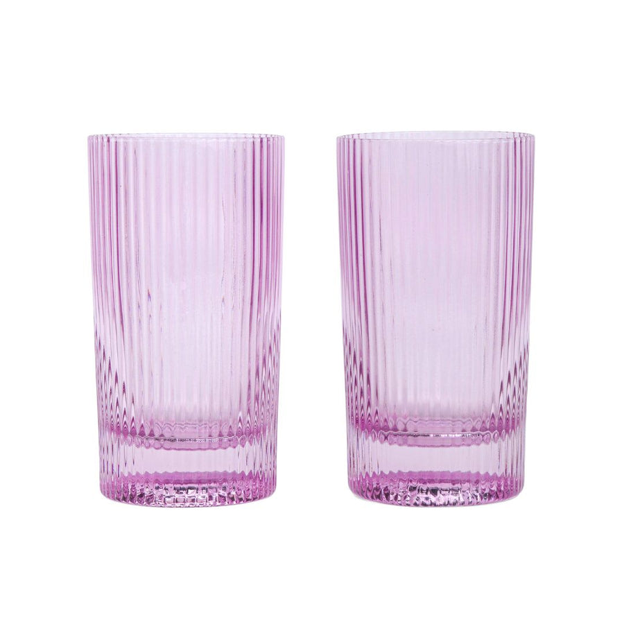 Stella Highball Glasses - Set of 2 | Lilac
